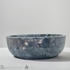 Dark Grey Marble Vessel Sink – Handcrafted Round Bathroom Basin, 16.34 Inch Polished Natural Marble Vanity Sink, Durable Stone Sink Modern Bathroom - 3 of 4
