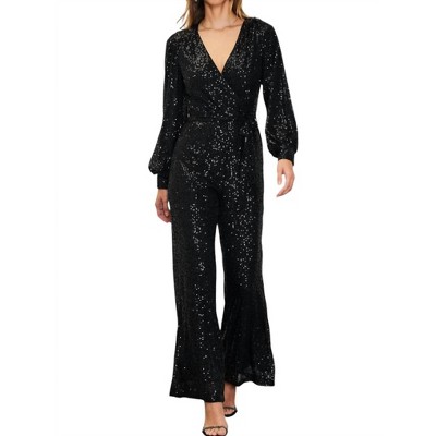 Women's Sequins Jumpsuit - SKIES ARE BLUE