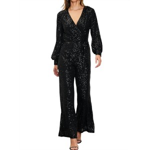 Women's Sequins Jumpsuit - SKIES ARE BLUE - 1 of 4