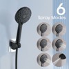 Okak 10IN High Pressure Shower Heads with 11IN Extension Arm, Handheld Shower Head with 6 Settings Adjustable, Dual Shower Head - 3 of 4