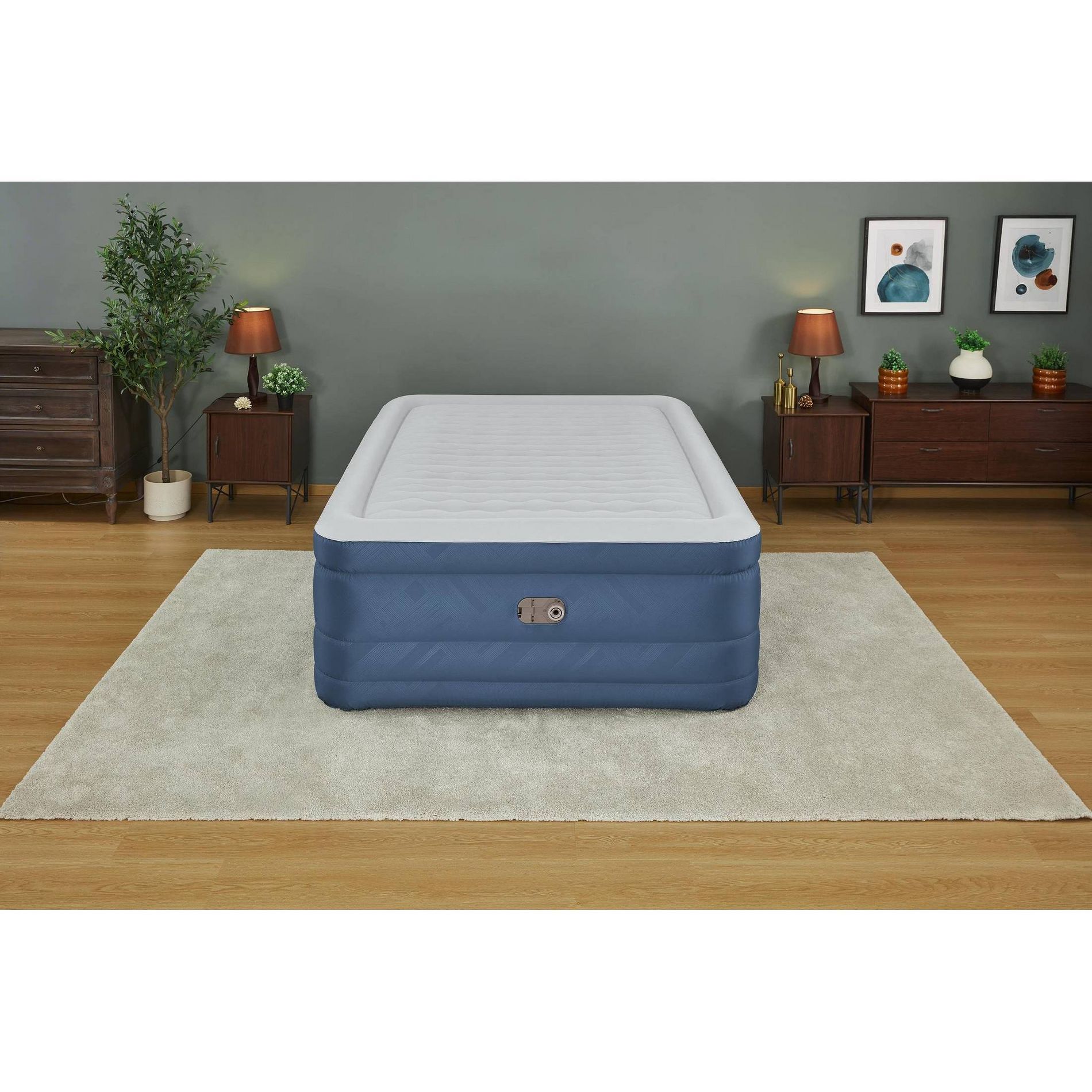 Bestway 24" Queen Tough Guard Air Mattress Built-in AC Pump