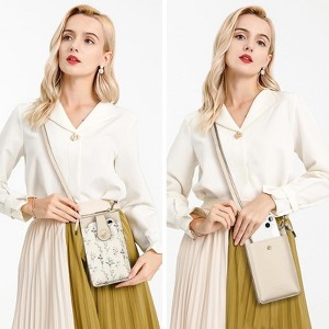 FATMOON Small Crossbody Bags for Women Leather Cell Phone Purse Bag Wallet with RFID Blocking Credit Card Slots - 1 of 4