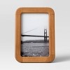Rounded Corner Medium Wood Single Image Table Frame Brown - Threshold™ - image 3 of 4