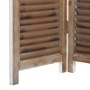 Farmhouse Wood Room Divider Screen Cream - Olivia & May - 3 of 4