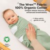 3pk Soothe Wren Swaddle Sleep Sacks, Organic Newborn Swaddles Wrap 0-3 Months, Soft Baby Wearable Blanket - 2 of 4