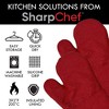 SharpChef Heat and Slip Resistant Silicone Oven Mitt and Pot Holder Set, Soft Cotton Lining, Waterproof, BPA-Free,2 Count - 2 of 4