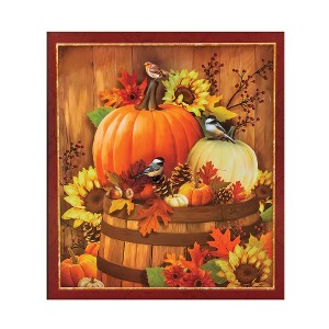 Collections Etc Harvest Pumpkin and Berries Metal Dishwasher Magnet - 1 of 2