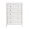 NicBex Farmhouse Bedroom Dresser,White/Black Dressers Made of Sturdy Wood ,Chest of Drawers for Living Room,Dining Room,Hallway,Office - 4 of 4