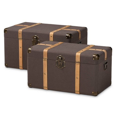 Oak storage chest discount trunk