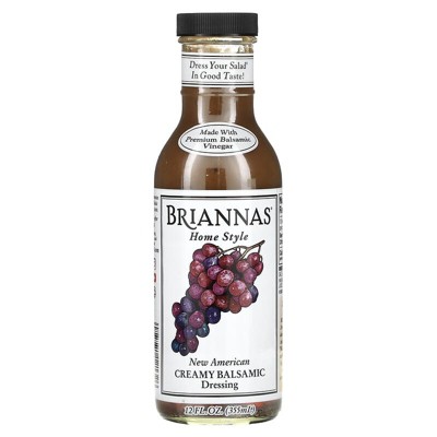 Briannas Home Style New American Dressing Creamy Balsamic 12 fl oz