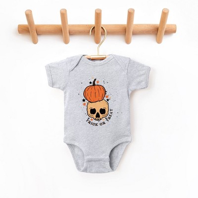 The Juniper Shop Trick Or Treat Skull Baby Bodysuit