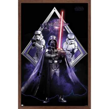 Trends International Star Prints Heroes Wars: Framed Original Badge Target Wall Trilogy : Poster 