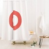 Deny Designs April Lane Art Block Monogram Shower Curtain - 2 of 3