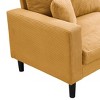 PAGED Modern Upholstered Sofa High Resilience Loveseat Sofa with Wooden Frame and 2 Pillows for Living Room, Home Office - 4 of 4