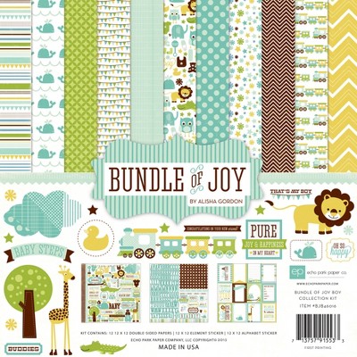 Echo Park Collection Kit 12"X12"-Bundle Of Joy Boy