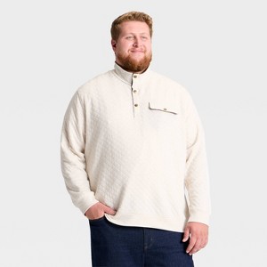 Men's Comfort Wear Quilted 1/4 Snap Pullover - Goodfellow & Co™ - 1 of 3
