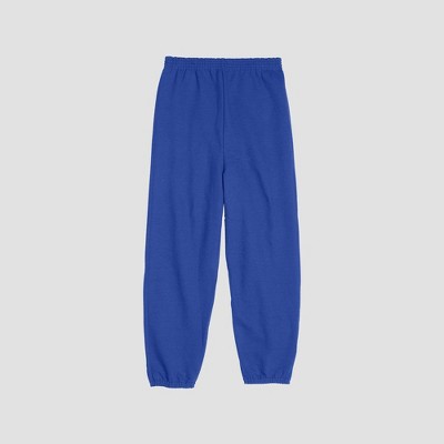 Hanes Kids' Eco Smart Fleece Non-Pocket Sweatpants - Dark Blue L