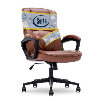 Style Hannah Office Chair Bonded Leather Comfort - Serta