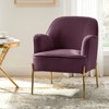 Odo Upholstered Accent Chair Velvet Comfy Living Room  Arm Chair | Karat Home - 3 of 4