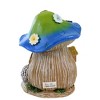 Roman 8.5 Inch Hedgehog Lodge Garden Statue Mushroom Flowers Garden Statues - 2 of 3