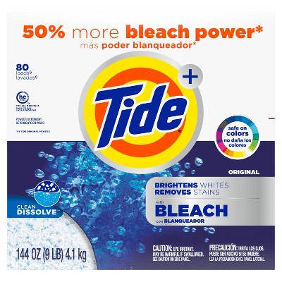 Tide Original Plus Bleach Powder Laundry Detergent - 144oz_0