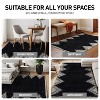 World Rug Gallery Geometric Shag Rug – Soft & Stylish – Anthracite Dark Gray – Medium Pile, Easy to Clean - 4 of 4