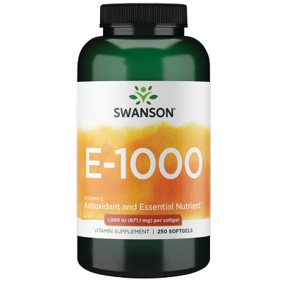 Swanson Natural Vitamin E 1,000 Iu 250 Sgels.