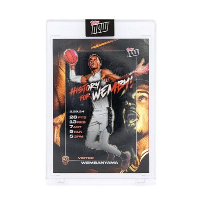 Topps NBA 2023-24 Topps NOW Basketball Card VW-3 Victor Wembanyama