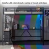Karl Home Black Twin Loft Bed with L Shaped Desk for Kids Teens, Metal Bunk Bed with 3 Storage Drawers - 3 of 4