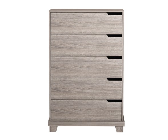 Dakota 5 Drawer Chest Dark Blonde Brown - Loft 607