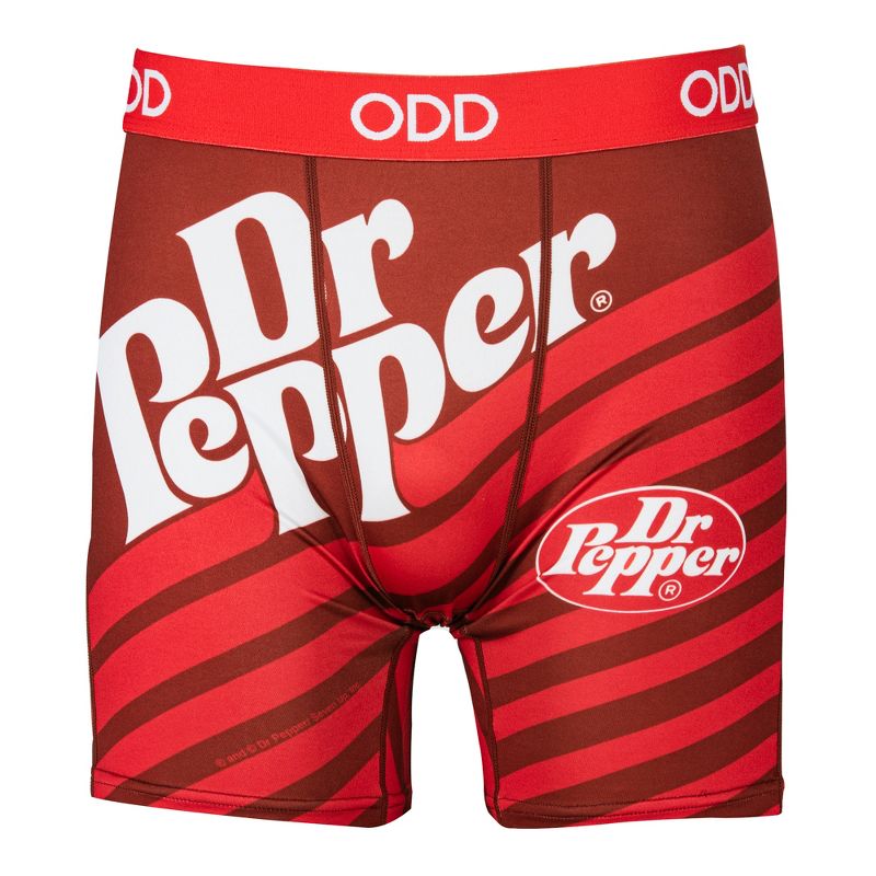 Odd Sox, Dr Pepper Stripes, Novelty Boxer Briefs For Men, Medium, 1 of 4