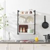 Danya B. 31.5" x 33.2" Modern 3 Tier Hanging Bracket Wall Shelve White Birch: Laminated MDF, Iron Frame, Floating Design - 2 of 4