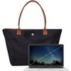 Shoulder Tote Bag for Women, Nylon Top-Handle Purse, Foldable Weekend Hobo Handbag - 4 of 4