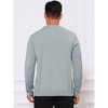 INSPIRE CHIC Men's Classic Solid Color Crew Neck Long Sleeve Soft Knit Pullover Sweater - 3 of 4