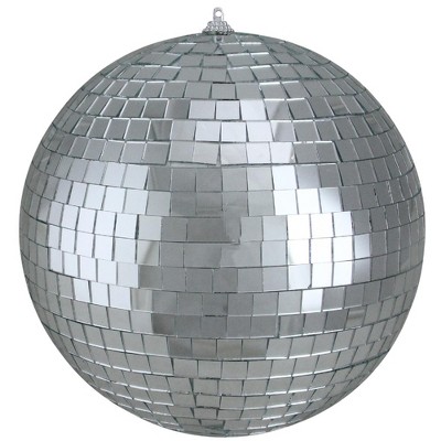Northlight Shiny Silver Splendor Mirrored Glass Disco Ball Christmas Ornament 8" (200mm)