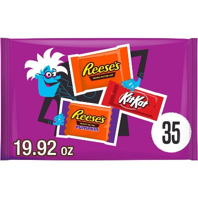 Reese's Kit Kat Assorted Halloween Candy Snack Size - 19.92oz/35pc