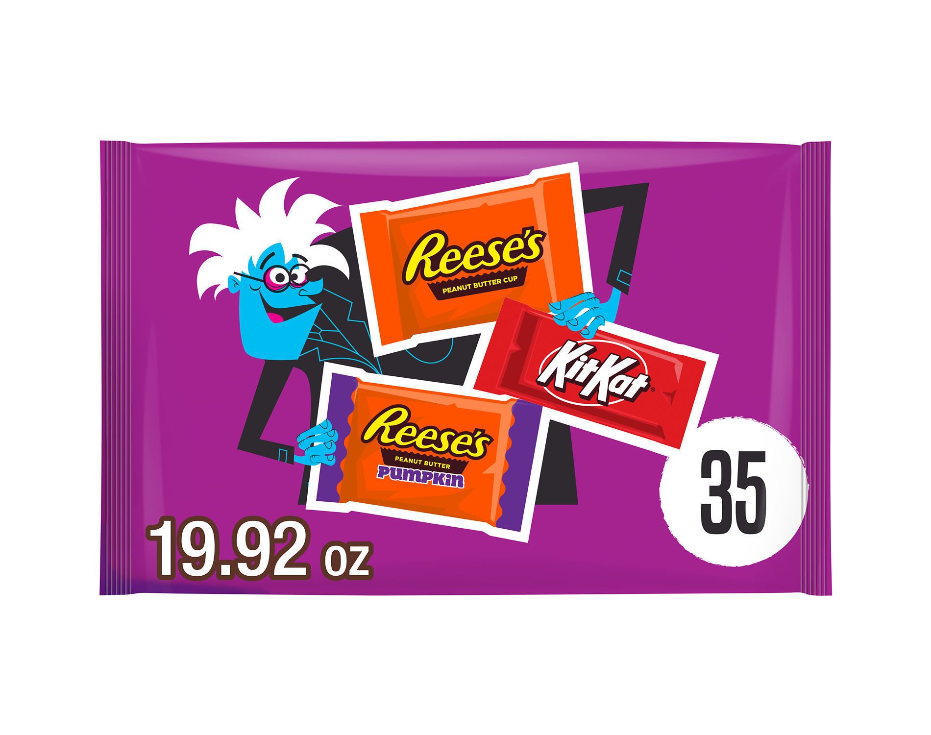 Reese's Kit Kat Assorted Halloween Candy Snack Size - 19.92oz/35pc