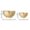 Storied Home Round Hammered Metal Bowls, Set of 2 Sizes - 3 of 4
