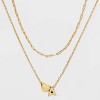 14K Gold Dipped Initial with Heart Chain Necklace - A New Day™ Gold - image 4 of 4