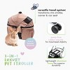 Petique Newport 3-in-1 Travel System Comfortable & Spacious Pet Animal Stroller - 3 of 4