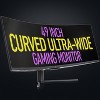 Deco Gear 49" Curved Ultrawide 5K Monitor, 5120x1440, 120Hz, 101% NTSC, 100% sRGB, 3-Pack - 3 of 4