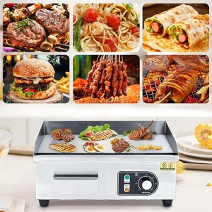Commercial Electric Griddle - Countertop Flat Top Grill with Adjustable Temperature - 1 of 4