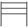 vidaXL Metal Headboard in Black - Steel Bed Header with Back Support for Bedroom Furniture - Fits 39.4" Mattress Width - Robust & Stable - 3 of 4