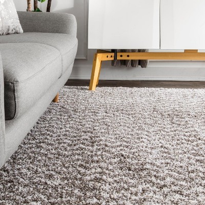 Cuellar Chevron Dark Gray 79" Easy-Care Shag Area Rug