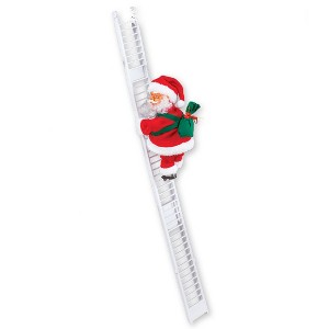 Collections Etc Santa Climbing Ladder Christmas Decoration 2.5 X 4.75 X 26 White - 1 of 3