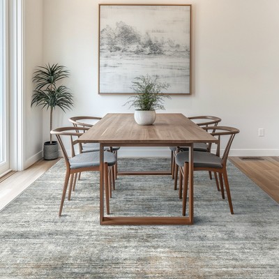 Abynow Medallion Diamond Faded Rustic Indoor Area Rug