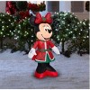 Gemmy 3.5 FT Lighted Minnie Mouse Wearing her Plaid Dress Christmas Inflatable - 2 of 4