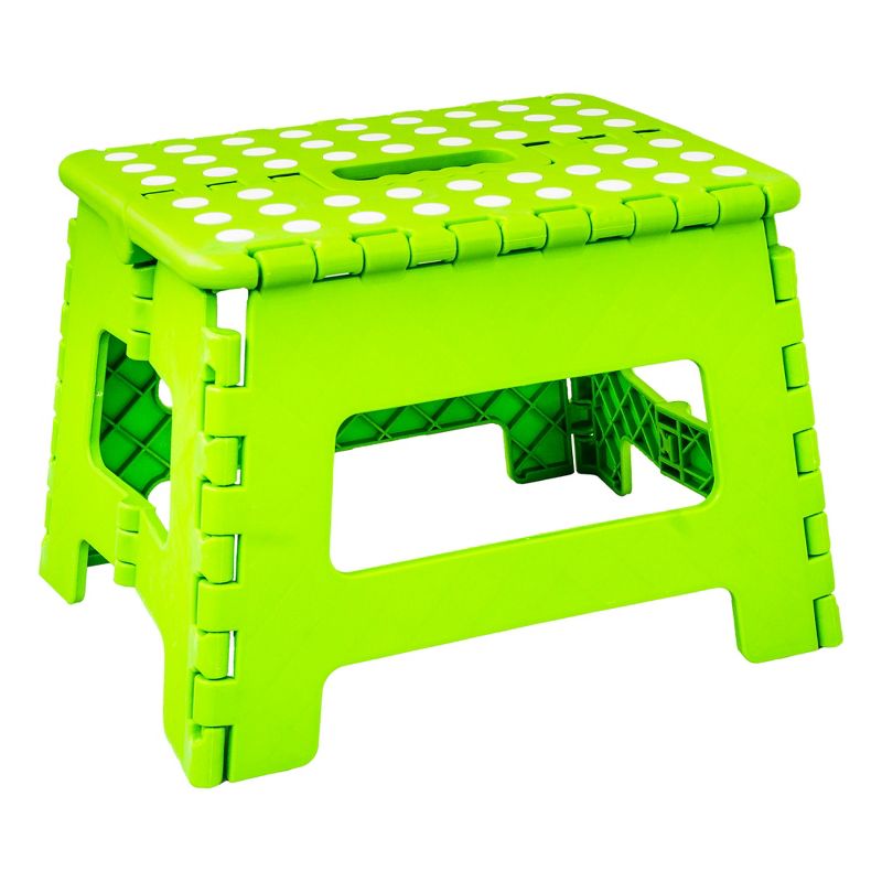 Lexi Home 9" Plastic Step Stool with Handle, 1 of 4