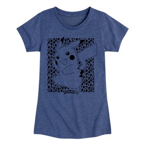 Girls' - Pokémon - Pikachu Pattern Fitted Short Sleeve Graphic T-Shirt - 1 of 4