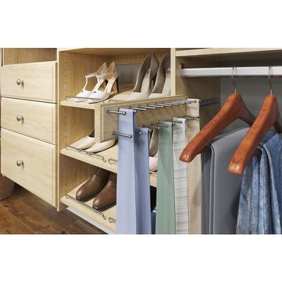 Belt & Tie Rack Storage Organiser The Hanger Store™ 20 Bar Wooden Tie Hanger 